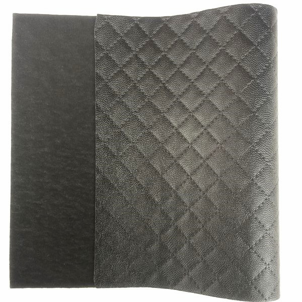 black color plaid faux leather (2).jpg