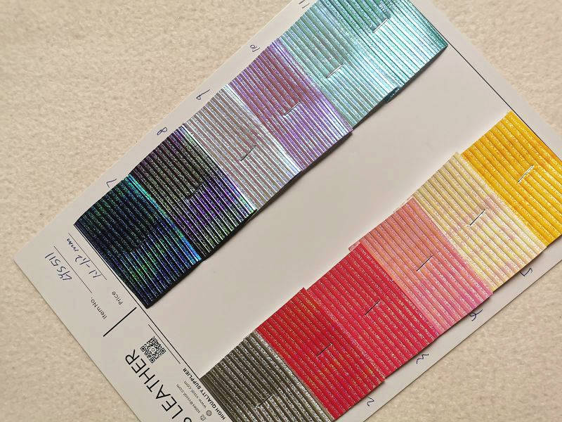 stripes metallic colors leather fabric (6).jpg