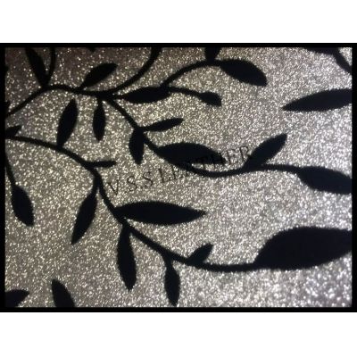 Glitter leather in Synthetic leahter,Glitter leather with flower design,PU glitter leather,craft fabric,fine glitter,glitter fabric