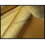 Yellow Metallic  Faux Leather Fabric