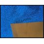 Blue Metallic Synthetic Leather Fabric