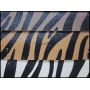 Zebra Printed Faux Leather Fabric