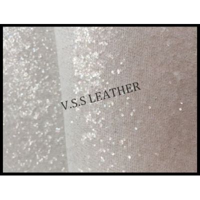 Transparent Twill Backing Glitter Fabric