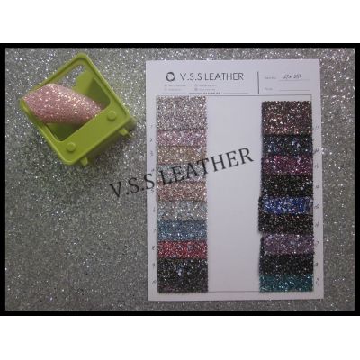 Ultra Chunky Premium Glitter Leather Fabric