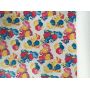 Yellow,Red,Blue Floral Leather Fabric