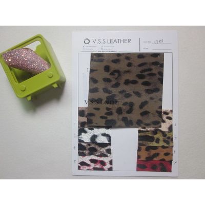 Leopard Printed PVC Leather 
