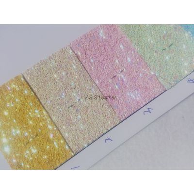 Shimmer Chunky Glitter Leather Fabric