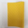Yellow Color Plaid Synthetic Leather 