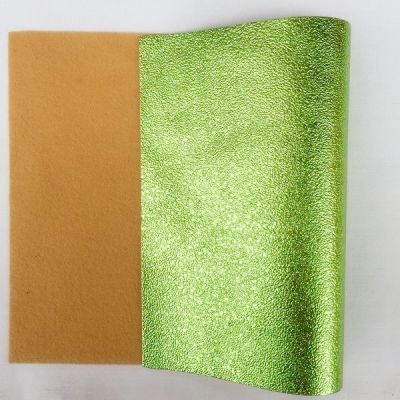 Green Metallic Faux Leather