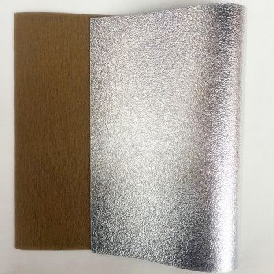 Silver Metallic Faux Leather