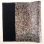 Gunmental Color Crackle Faux Leather Fabric