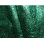 Green Color Metallic Crackle PU Leather