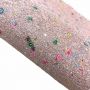 Flowers Chunky Glitter Leather