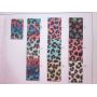 Printed Colorful Leopard Spot Glitter Leather