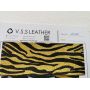 Zebra Fine Glitter Leather Fabric