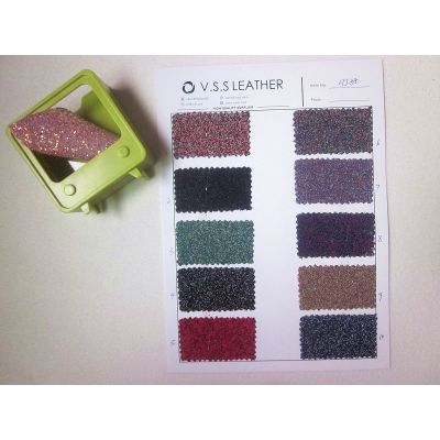 Beads Glitter Leather Fabric