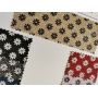 Flower Pattern Fine Glitter Fabric