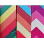 Chevrons Printed Leather Fabric
