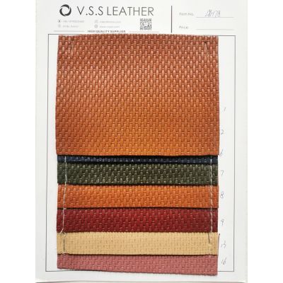 Weave Texture PVC Leather Fabric