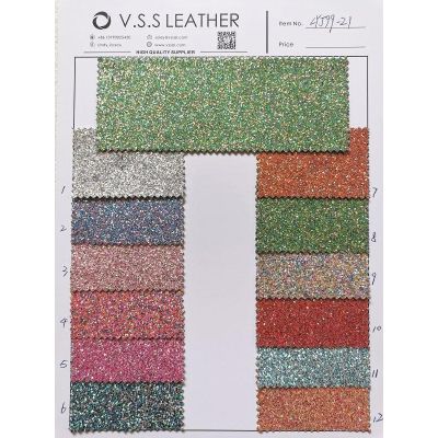 Mixed Colors Fine Glitter Faux Leather