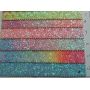 Rainbow Chunky Glitter Leather With Printing