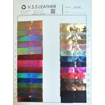 Transparent Rainbow High Gloss Leather