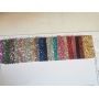 Chunky Glitter Leather Fabric Stock Material