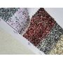 Factory Supply Chunky Glitter Leather Fabric