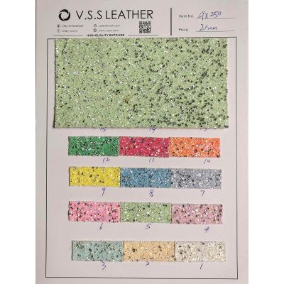 Factory Stock Rhinestone Glitter Leather