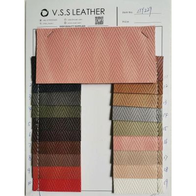 Weave Leather Fabric Thick PVC Leather