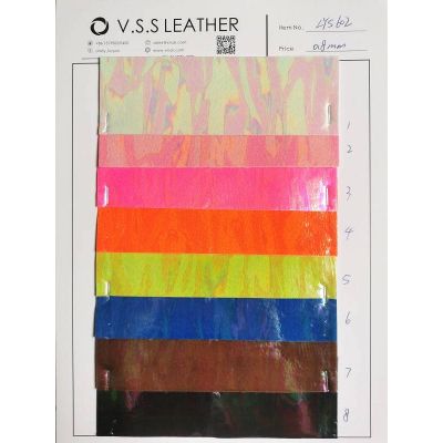 Bright Colors Iridescent Leather Vinyl