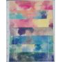 Watercolor Texture Faux Leather Fabric