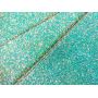 Green Color Chunky Glitter Leather Fabric Hair Bows