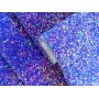 Purple Color Round Sequin Chunky Glitter Leather