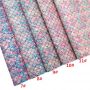 Chunky Glitter Leather Fabric Pattern Mermaid Scales
