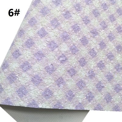 Lavender Checkered Chunky Glitter Sheets