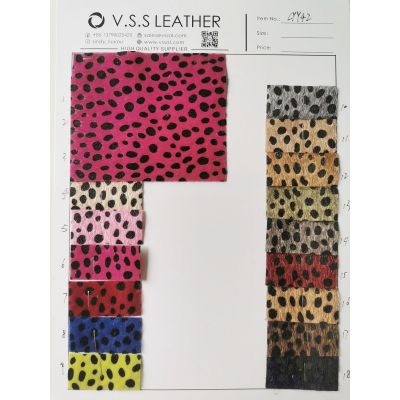 Black Spotted Fur Fabric