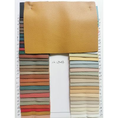 Litchi Design 60 Solid Colors Vegan Leather