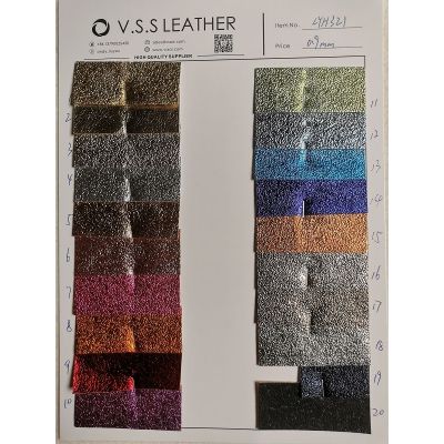 Metallic Leather Fabric Sheets Rolls