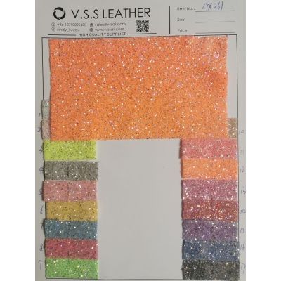 Neon Sprinkles Chunky Glitter Leather