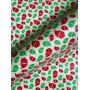 Red Green Santa Claus Printing Faux Leather