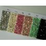 Sparkle Chunky Glitter Leather Mixed Rhinestone