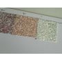 Chunky Glitter Leather Fabric Mix White Color Beads