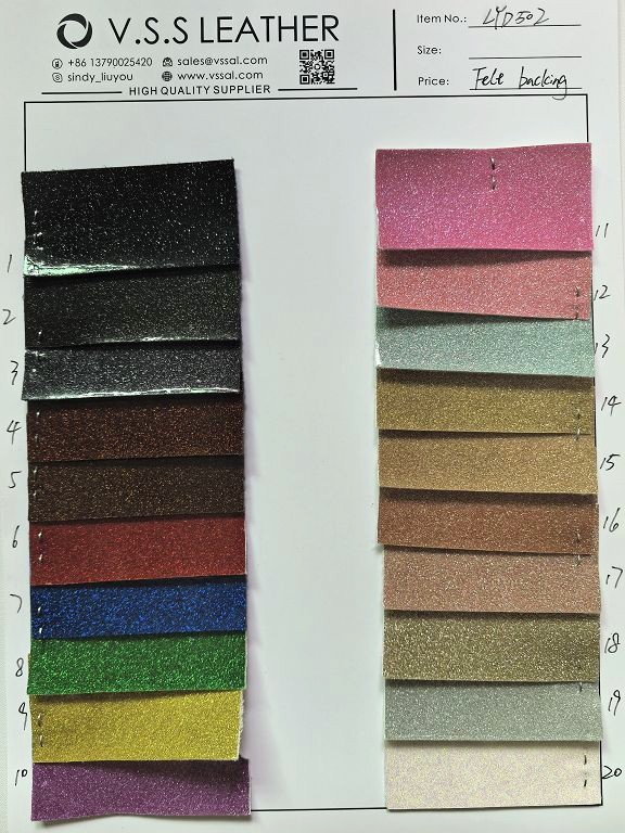 Smooth Fine Glitter Leather Mini Roll A4 Sheets