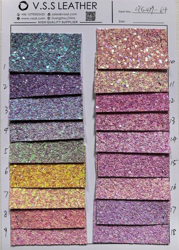 Wholesale Glitter PU Leather for Bags, Shoes & Crafts