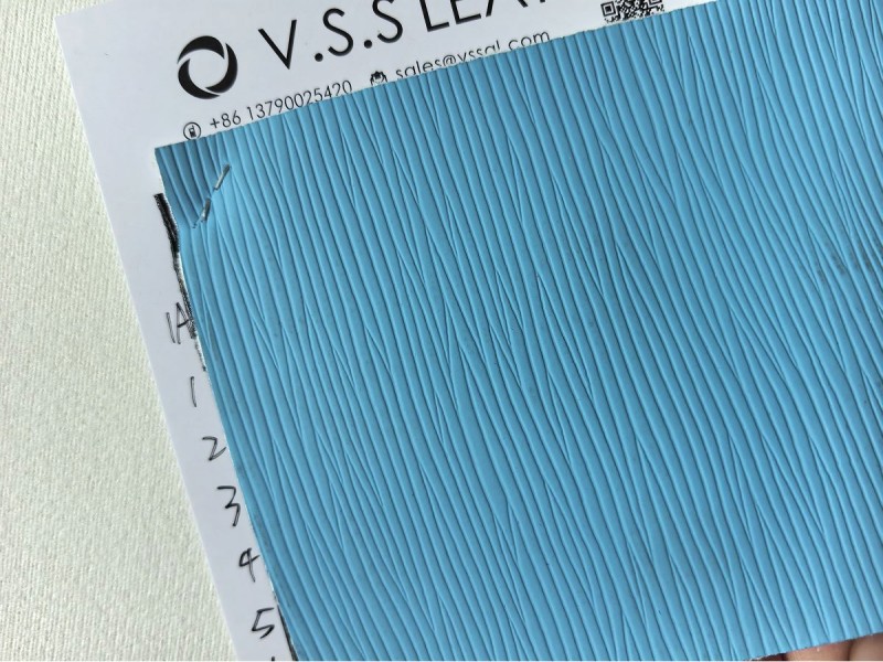 Vertical Texture Faux Leather Rolls For Bags Bows