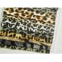 Stock Leopard Faux Leather With Flannel Backed