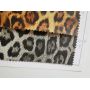 Stunning Leopard Print Leather With Glitter Powder