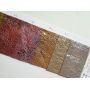 Cracked Metallic Colors Faux Leather Fabric