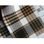 Stock Soft Plaid Pattern Leather Fabric